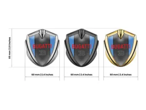 Bugatti Metall Emblem Abzeichen Rennsport Inspiriert Glänzend